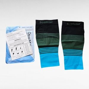 Doc Miller Calf Compression Sleeve 1 Pair Black Green Blue 3X-Large.